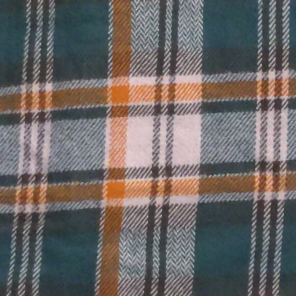 Prana Golden Canyon Flannel Soft Pine Plaid Layer Snaps Pocket Organic M New - Picture 2 of 16